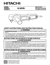Hitachi D10YB Manual de usuario