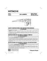 Hitachi DH40MRY - 1-9/16 Inch EVS SDS-Max Rotary Demolition Hammer Manual de usuario