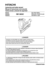 Hitachi NR90GC - 3-1/2" Gas Powered Clipped Head Framing Nailer Manual de usuario