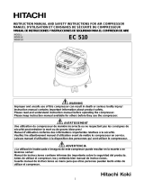 Hitachi Air Compressor EC 510 Manual de usuario