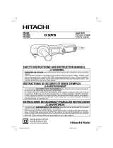 Hitachi Grinder D10YB Manual de usuario