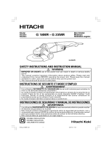 Hitachi G18MR. G 23MR Manual de usuario