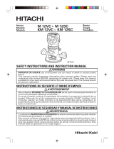 Hitachi M 12VC Manual de usuario