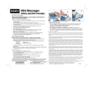 HoMedics PM-50 Downloadable Instruction Book