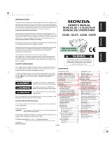 Honda GX240 El manual del propietario
