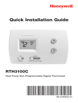 Honeywell RTH 3100C Manual de usuario
