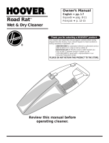 Hoover Road Rat Wet & Dry Cleaner Manual de usuario
