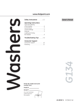 Hotpoint Washer G134 Manual de usuario