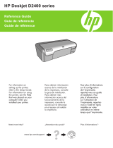 HP (Hewlett-Packard) Deskjet D2400 Printer series Manual de usuario