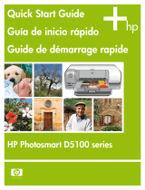 HP Photosmart D5100 Printer series Manual de usuario