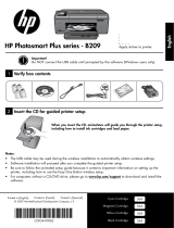HP Photosmart Plus All-in-One Printer series - B209 Manual de usuario