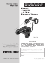 Porter Cable PCE1700 Manual de usuario