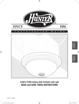 Hunter Fan Ashbury 81002 Manual de usuario