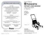 Husqvarna Lawn Mower 917.38451 Manual de usuario