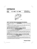 Hitachi CJ18DL - HXP Lithium-Ion Cordless Jig Saw Manual de usuario