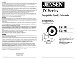 Jensen JX1200 Manual de usuario