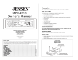 Jensen MPH4210 El manual del propietario