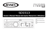 Jensen SD1513 El manual del propietario