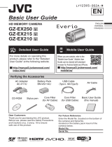 JVC Camcorder GZ-EX250 Manual de usuario