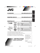 JVC KD-AR760 - Arsenal CD Receiver Manual de usuario