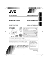 JVC KD-G120 - Radio / CD Player Manual de usuario