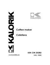 KALORIK COFFEE MAKER CAFETIERA USK CM 25282 Manual de usuario