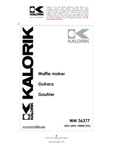 KALORIK - Team International Group Waffle Iron WM 36377 Manual de usuario