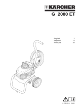 Kärcher G 2000 ET Manual de usuario