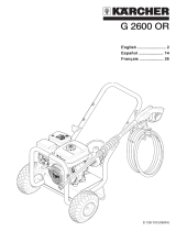 Kärcher G 2600 OR Manual de usuario