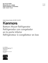 Kenmore 22.1 cu. ft. French-Door Bottom-Freezer Refrigerator w/Internal Dispenser - Stainless Steel El manual del propietario
