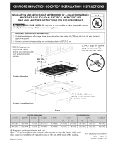 Kenmore 30'' Electric Induction Cooktop Black Guía de instalación