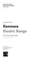 Kenmore 5.4 cu. ft. Electric Range - Black El manual del propietario