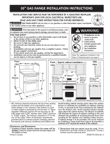 Kenmore 5.8 cu. ft. Double-Oven Gas Range - Black Guía de instalación