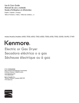 Kenmore 5.9 cu. ft. Flat-Back Electric Dryer w/ SmartDry - White El manual del propietario