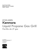 Kenmore 6 Burner Stainless Steel front Gas Grill With Smoker El manual del propietario