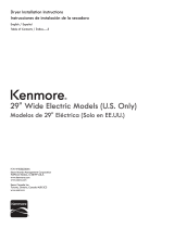 Kenmore 7.0 cu. ft. Electric Dryer w/ Auto Dry - White Guía de instalación