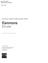 Kenmore 7.3 cu. ft. Electric Dryer - Metallic El manual del propietario