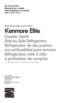 Kenmore Elite 23 cu. ft. Counter-Depth Side-by-Side Refrigerator w/ SmartSense - Stainless Steel El manual del propietario