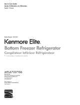 Kenmore Elite 25 cu. ft. French-Door Bottom-Freezer Refrigerator Non-Dispenser ENERGY STAR El manual del propietario