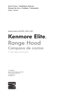 Kenmore Elite 36'' Italian-Design Wall-Mounted Range Hood Use & Care / Installation Manual
