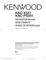 Kenwood eXcelon KAC-X541 Manual de usuario