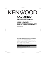 Kenwood KAC-X812D Manual de usuario