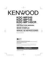 Kenwood KDC-MP145 Manual de usuario