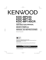 Kenwood KDC-MP145CR Manual de usuario