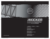 Kicker 2008 ZX 400.1 Manual de usuario