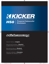 Kicker 2011 Hideaway Powered Subwoofer Enclosure El manual del propietario