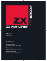 Kicker 2011 ZX 350.4 Manual de usuario