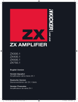 Kicker 2011 ZX 400.1 El manual del propietario