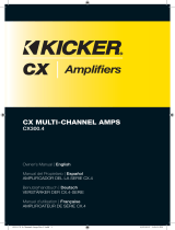 Kicker 2012 CX 4-Channel Amplifier Manual de usuario