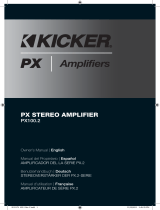 Kicker 2012 PX 100.2 Stereo Amplifier El manual del propietario